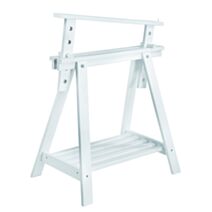 Tréteau architecte en pin massif H70 à 98cm blanc